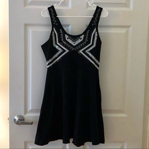 Express sequin skater dress